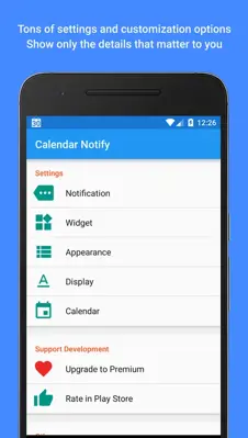 Calendar Notify android App screenshot 2